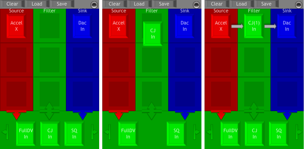 The default UrMus interface for on-the-fly patching